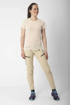 2117 Paidat, Neuleet Ja Topit*merinovilla T-paita Almo W 023 BEIGE