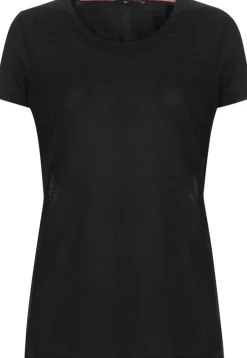 2117 Paidat, Neuleet Ja Topit*merinovilla T-paita Almo W 010 Black