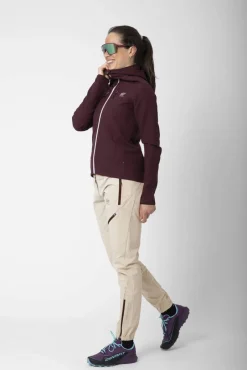 2117 Fleecet, Colleget Ja Hupparit*softshell takki Mellom W 709 Dk-Plum