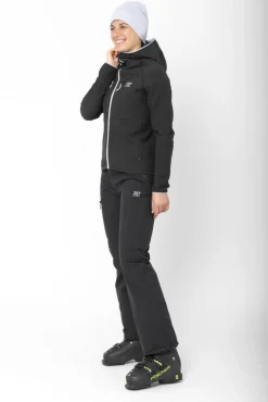 2117 Fleecet, Colleget Ja Hupparit*takki Mellom W 010 Black