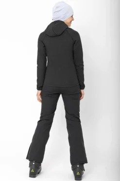 2117 Fleecet, Colleget Ja Hupparit*takki Mellom W 010 Black