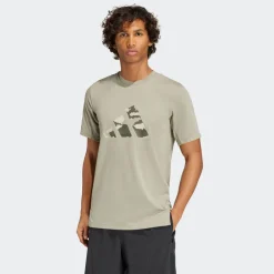 Adidas Paidat Ja Neuleet*t-paita Camo Big Logo tee IW8487 Green