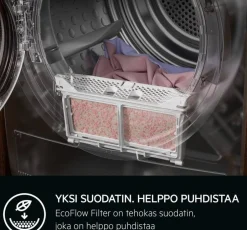 Aeg Pyykinpesu*kuivausrumpu TR832J84F 8 kg kondensoiva