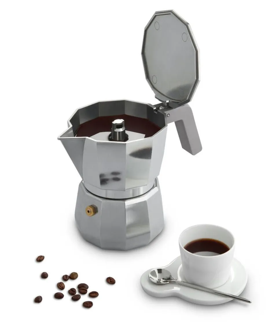 Alessi Juoma- Ja Baaritarvikkeet|Tarjoilu*MOKA Espresso pannu 3:lle kupille alumiini