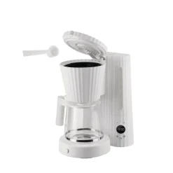 Alessi Kahvi Ja Kuumat Juomat*Plisse kahvinkeitin 10 kuppia/1,5 L valkoinen