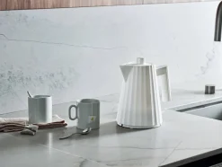 Alessi Kahvi Ja Kuumat Juomat*Plisse vedenkeitin 1 L valkoinen