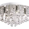 Sisustusvalaisimet*Aneta Lighting kattoplafondi Madelene 50 cm 5-os kromi