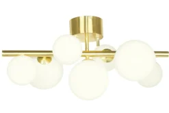 Sisustusvalaisimet*Aneta Lighting kattovalaisin Molekyl mattamessinki 7-os.