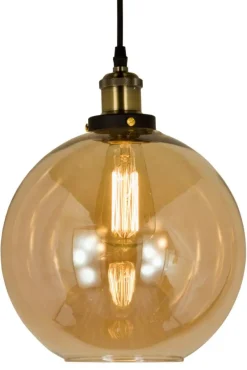 Sisustusvalaisimet*Aneta Lighting kattovalaisin Beatrice antiikki/meripihka