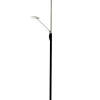 Sisustusvalaisimet*Aneta Lighting lattiavalaisin Cadiz upplight musta/teräs LED