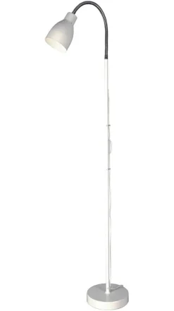 Sisustusvalaisimet*Aneta Lighting Lattiavalaisin Sarek valkoinen