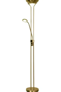 Sisustusvalaisimet*Aneta Lighting lattiavalaisin Nice LED uplight antiikki