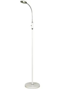 Sisustusvalaisimet*Aneta Lighting led lattiavalaisin Hero valkoinen/kromi