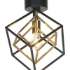 Sisustusvalaisimet*Aneta Lighting plafondi Cubes musta/antiikki