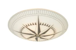 Sisustusvalaisimet*Aneta Lighting plafondi Kompass 42 cm valkoinen/musta