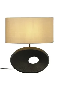 Sisustusvalaisimet*Aneta Lighting pöytävalaisin Ellipse musta/beige