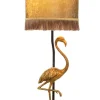 Sisustusvalaisimet*Aneta Lighting pöytävalaisin Flamingo mustakulta/kulta