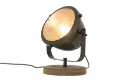 Sisustusvalaisimet*Aneta Lighting pöytävalaisin Alaska mustateräs/puu