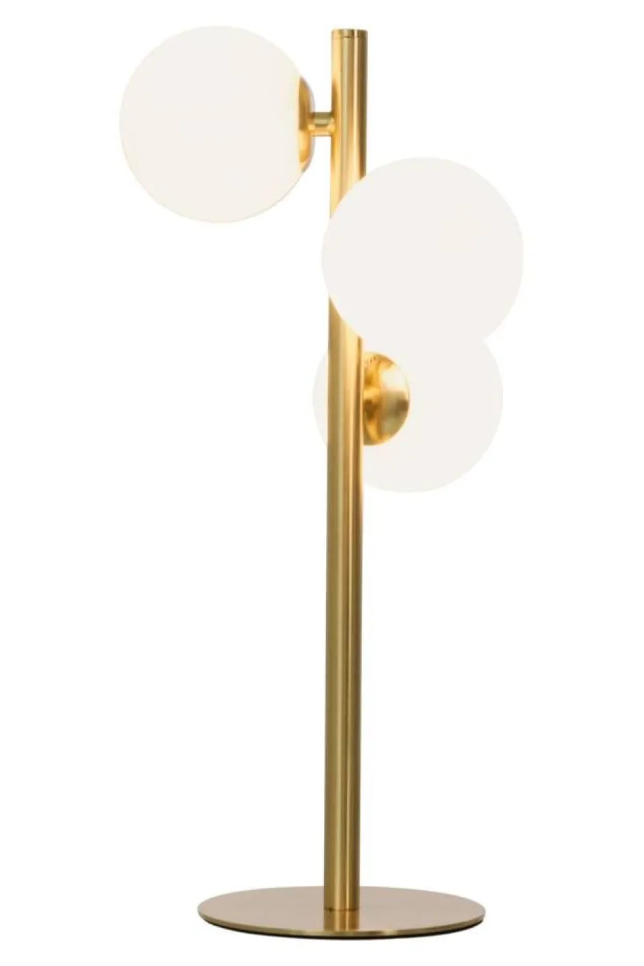Sisustusvalaisimet*Aneta Lighting pöytävalaisin Molekyl 3-os. mattamessinki