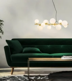 Sisustusvalaisimet*Aneta Lighting riippuvalaisin Molekyl 11-os. mattamessinki