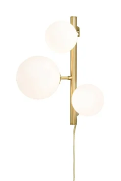 Sisustusvalaisimet*Aneta Lighting seinävalaisin Molekyl mattamessinki