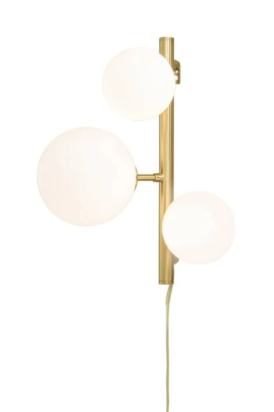Sisustusvalaisimet*Aneta Lighting seinävalaisin Molekyl mattamessinki