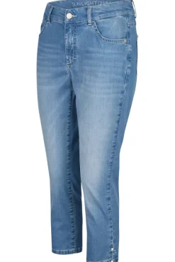 Anna Montana Shortsit Ja Caprit*farkkucaprit Slim Fit 3/4 Panama Used Summer Blue 149
