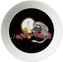 Moomin Astiat*Arabia Muumi Lautanen Esi-isä 19 cm musta