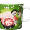 Moomin Astiat*Arabia Muumi muki Tiuhti ja Viuhti 0,3 L vihreä