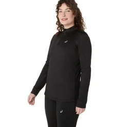 Asics Treenivaatteet*paita Core LS 1/2 Zip Winter Top W 001 Performance Black