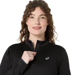 Asics Treenivaatteet*paita Core LS 1/2 Zip Winter Top W 001 Performance Black