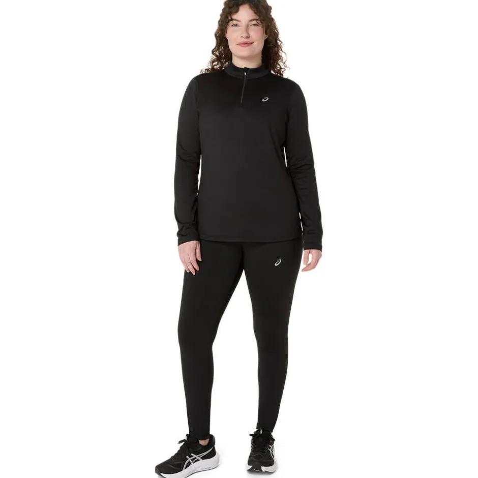 Asics Treenivaatteet*paita Core LS 1/2 Zip Winter Top W 001 Performance Black