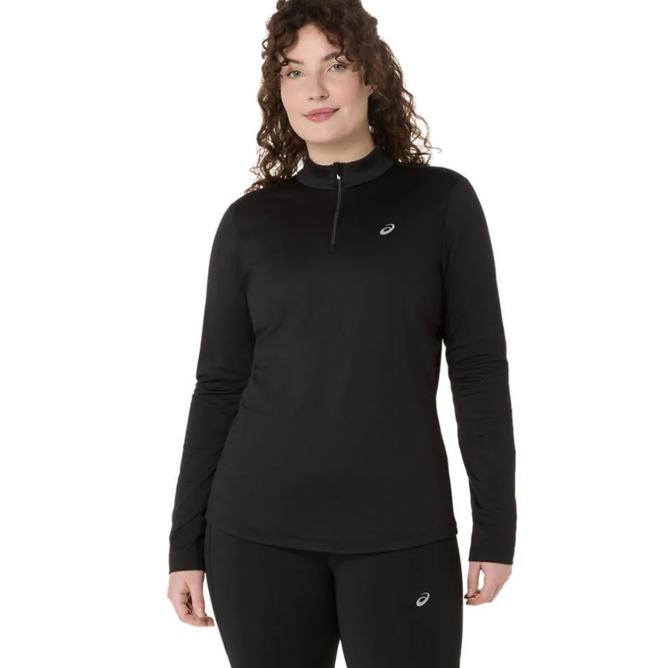 Asics Treenivaatteet*paita Core LS 1/2 Zip Winter Top W 001 Performance Black