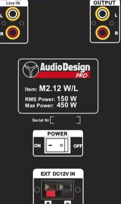 AudioDesignPRO Äänentoisto*kannettava akkukäyttöinen 12