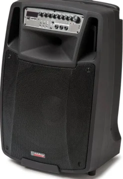 AudioDesignPRO Äänentoisto*kannettava akkukäyttöinen 15" aktiivikaiutin & 2 mikrofonia