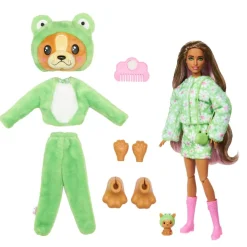 Barbie Nuket Ja Kotileikki*nukke Cutie Reveal Costume Cuties vihreä