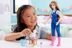 Barbie Nuket Ja Kotileikki*nukke maatilan eläinlääkäri