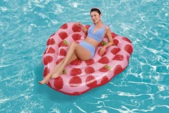 Bestway Ulkolelut*tuoksuva uimapatja vadelma 165x151 cm