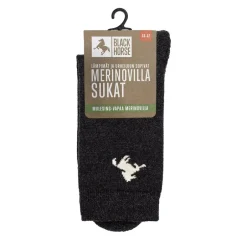 Black Horse Sukat*merinovillasukat D014 1210 Black Melange