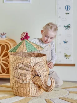 Bloomingville Mini Lastenhuone|Säilytyskorit Ja Laatikot*kori Bobo Basket kannella natural