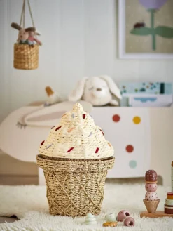 Bloomingville Mini Lastenhuone*kori Cillie kannella beige