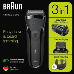 Braun Parranajo*parranajokone 300BT