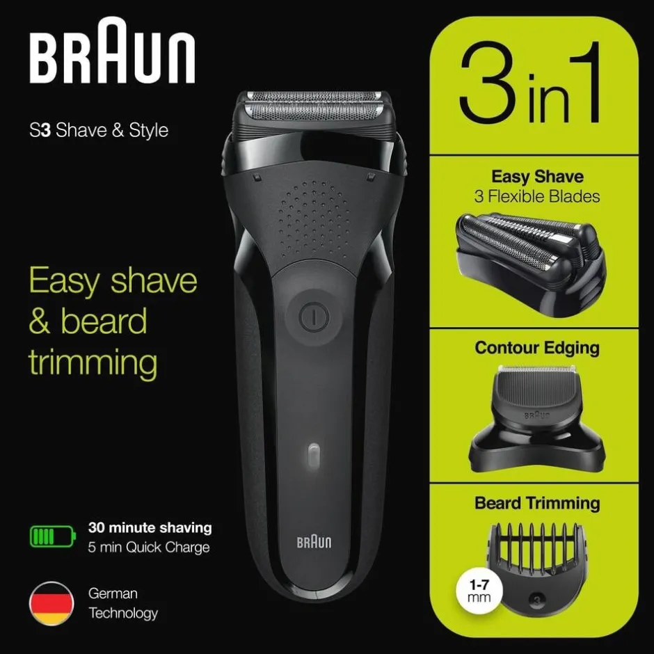 Braun Parranajo*parranajokone 300BT