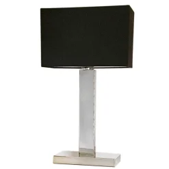 By Rydu00e9ns Sisustusvalaisimet*By Rydéns pöytävalaisin Prime 47 cm kromi/musta varjostin