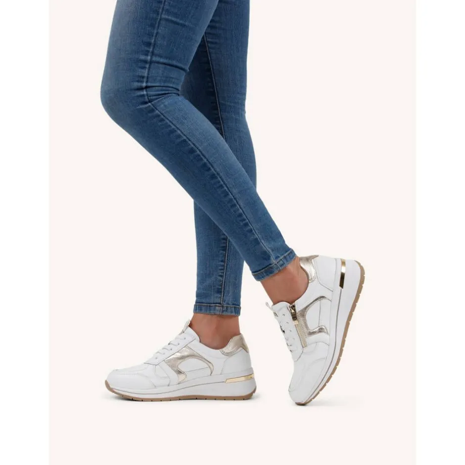 Caprice Tennarit Ja Sneakerit|Kävelykengät*tennarit 137 Danica 137 White gold