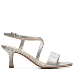 Clarks Avokkaat Ja Juhlakengät*sandaletit Amali Buckle SILVER METALLIC