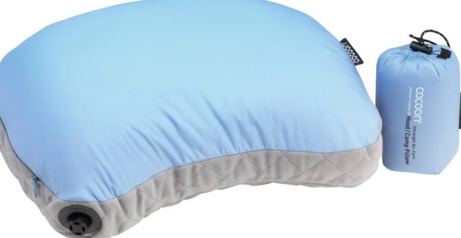 Cocoon Retkeilytarvikkeet|Makuupussit Ja -Alustat*retkityyny AirCore Hood/Camp Pillow vaaleansininen/harmaa