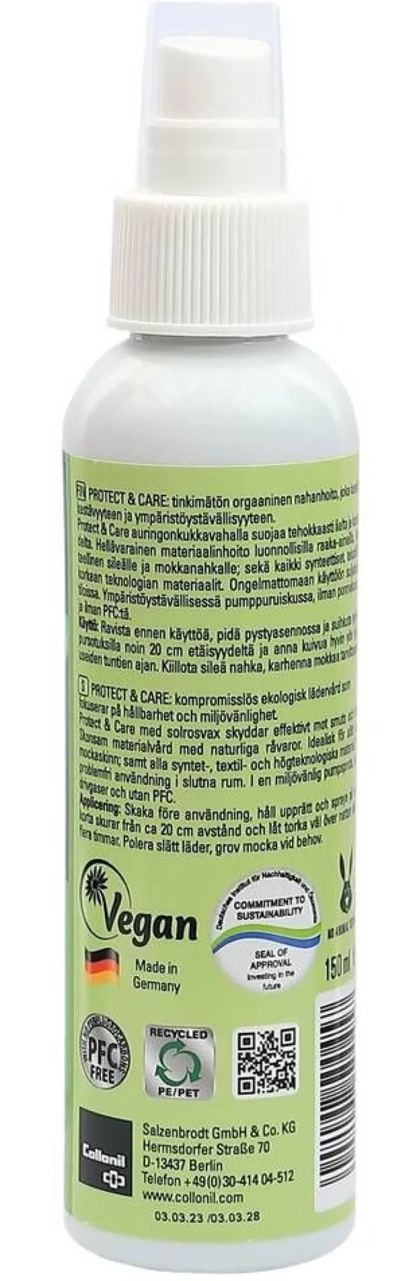Collonil Suoja- Ja Hoitoaineet|Suoja- Ja Hoitoaineet*organic Protect&Care 150ml