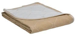 Create Home Sisustustekstiilit*Aamu päiväpeite 2-puoleinen 180x260cm khaki/l.valkoinen