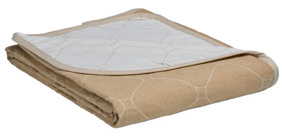 Create Home Sisustustekstiilit*Aamu päiväpeite 2-puoleinen 180x260cm khaki/l.valkoinen
